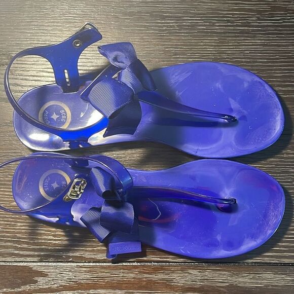 Stylish Purple Bow Sandals - Picture 3 of 7